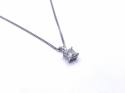 18ct White Gold Diamond Pendant & Chain