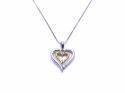 18ct Diamond Heart Pendant & Chain