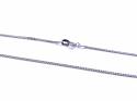 9ct White Gold Diamond Heart Necklet