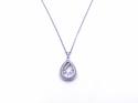 18ct White Gold Fancy Diamond Necklet