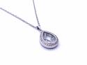 18ct White Gold Fancy Diamond Necklet