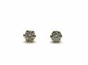 18ct Diamond Solitaire Stud Earrings