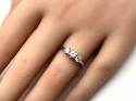 9ct Diamond 3 Stone Ring 0.75ct