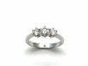 9ct Diamond 3 Stone Ring 0.75ct