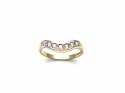 9ct Yellow Gold CZ Shape Eternity Ring