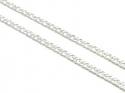 Silver Double Curb Chain 16 Inch