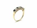 9ct Sapphire & Diamond 7 stone Ring