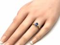 9ct Blue & White C.Z Ring