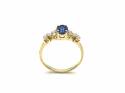 9ct Blue & White C.Z Ring