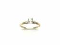 14ct Yellow Gold Diamond Solitaire Ring