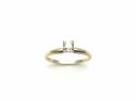 14ct Yellow Gold Diamond Solitaire Ring