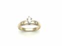 14ct Yellow Gold Diamond Solitaire Ring