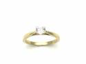 18ct Yellow Gold Diamond Solitaire Ring