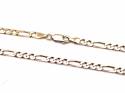 9ct Yellow Gold Figaro Necklet 18 Inch
