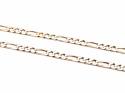 9ct Yellow Gold Figaro Necklet 18 Inch