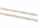 9ct Yellow Gold Figaro Necklet 18 Inch