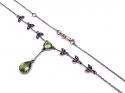 9ct Yellow Gold Peridot & Pearl Necklet