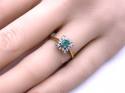 18ct Emerald & Diamond Cluster Ring