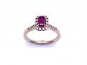 9ct Yellow Gold Ruby & Diamond Ring