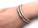 Leather Double Wrap Bracelet Steel Magnetic Clasp