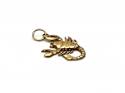 9ct Yellow Gold Scorpion Charm