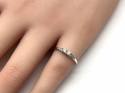 9ct White Gold Diamond 2 Stone Ring