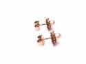 9ct Flower Pearl Stud Earrings