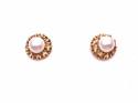 9ct Yellow Gold Pearl Stud Earrings