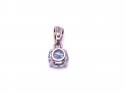 18ct Blue & White Topaz Pendant