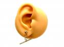 9ct Yellow Gold T-Bar Drop Earrings