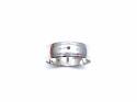 9ct White Gold Plain Wedding Ring