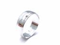 9ct White Gold Plain Wedding Ring