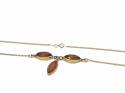 9ct Yellow Gold Amber Necklet