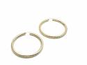 9ct Yellow Gold Large Twisted Hoops