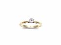 18ct Yellow Gold Diamond Solitaire Ring