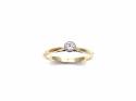 18ct Yellow Gold Diamond Solitaire Ring