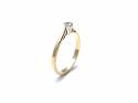 18ct Yellow Gold Diamond Solitaire Ring