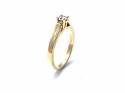 18ct Yellow Gold Diamond Solitaire Ring