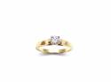 18ct Yellow Gold Diamond Solitaire Ring