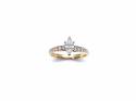 18ct Yellow Gold Diamond Solitaire Ring