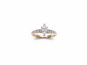 18ct Yellow Gold Diamond Solitaire Ring