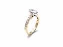 18ct Yellow Gold Diamond Solitaire Ring