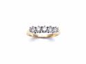 18ct Yellow Gold Diamond 5 Stone Ring