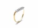 18ct Yellow Gold Diamond Wishbone Ring