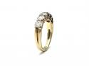 9ct Yellow Gold CZ 5 Stone Ring