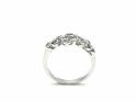 Silver London Blue Topaz & CZ Bubble Cluster Ring