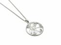 Silver Multi Gem Stone Pendant and Chain