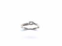 9ct White Gold Diamond Solitaire Ring