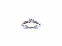 18ct White Gold Diamond Solitaire Ring