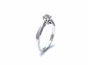 18ct White Gold Diamond Solitaire Ring